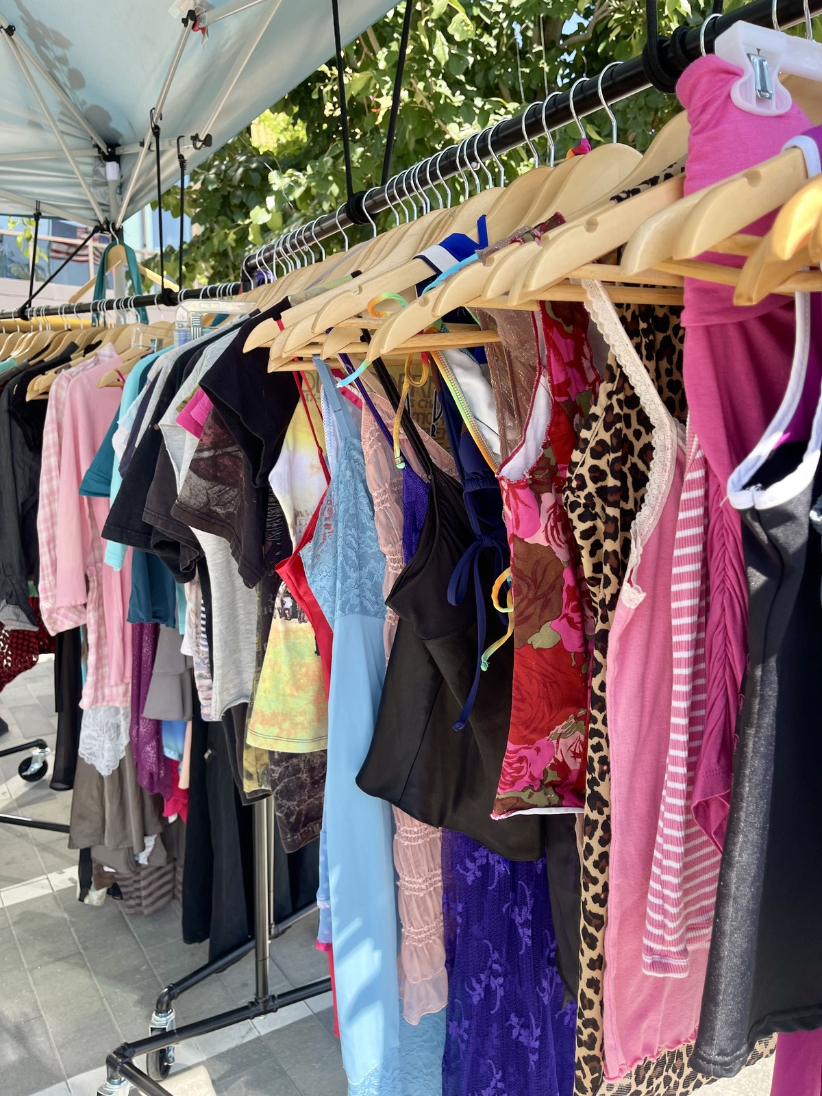 Vintage clothing at The Bazaar
